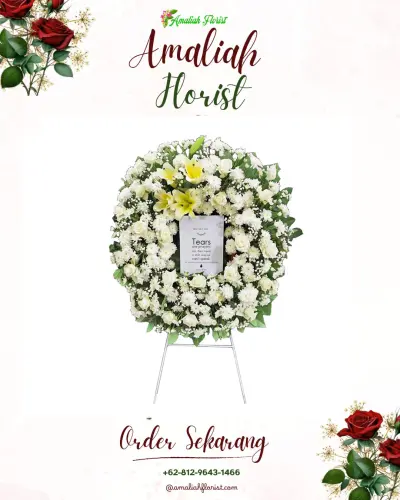 Krans Bunga Duka Cita di Tegal Sari I